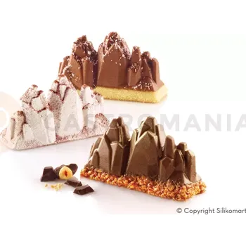 Kuchyňská sůl Forma na neobvyklé dezerty - 6x 120x45x65 mm, 120 ml | SILIKOMART, Tre Cime 120