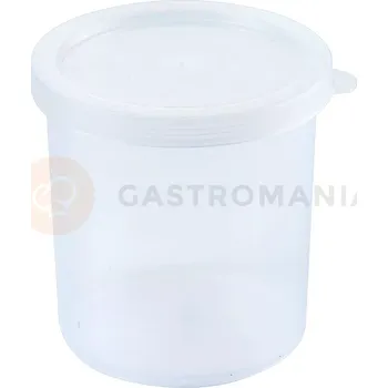 Nádoba na led Kulatá polypropylenová nádoba na potraviny s víkem, 0,25 l, průměr 70 mm | CONTACTO, 4375/025