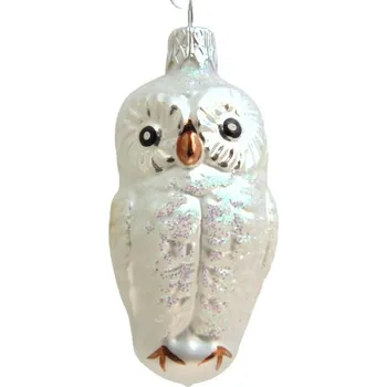 Vánoční ozdoba Vánoční ozdoba, Sova 2370 stříbrná