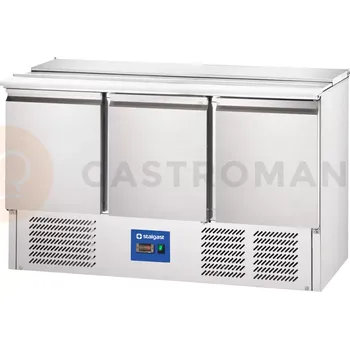 Chladící stůl 3 dveřový salátový, 368 l | STALGAST, 832139