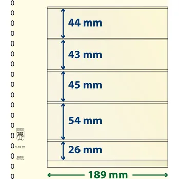 Obal pro sběratelský předmět Lindner 802511 - 5 kapes (26 mm) Velikost balení: 1 ks