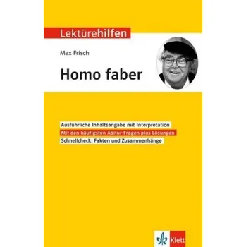 Německý jazyk Lektürehilfen Max Frisch Homo faber - Eisenbeis, Manfred
