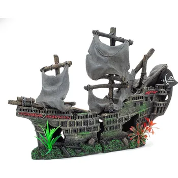Dekorace do akvária Happet Loď pirátů - Dekorace do akvária