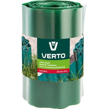 Zahradní obrubník VERTO Okraje trávníků 20 cm × 9 m, zelený