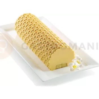 Kuchyňská sůl Sada na rolády a umělecké zmrzliny s pletenou strukturou 250x80x67 mm | SILIKOMART, Magic Buche