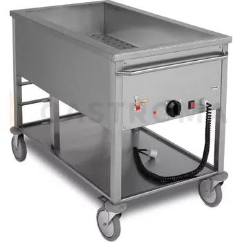 Výdejník vody Vodní lázeň elektrická, 1 komorová, 1100x600x850 mm s policí, pojízdná, 2,4 kW | EGAZ, BE-3J