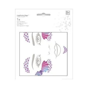 Odstranitelné tetování Tetování na obličej - fialové