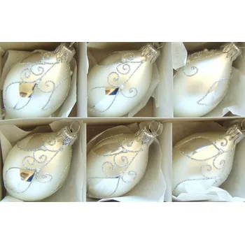 Vánoční ozdoba Vánoční ozdoba oliva 8 cm -6ks/2999