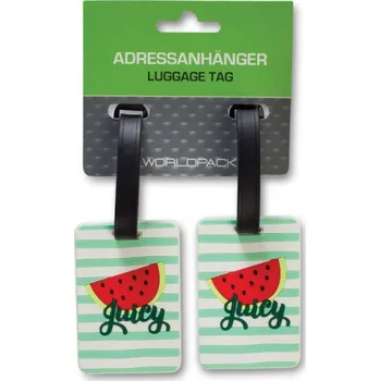 Worldpack Fabrizio Jmenovka / visačka na kufr - Juicy zelená (sada 2 ks)