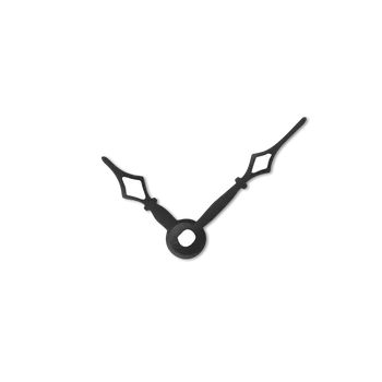 Hodiny Malé černé hliníkové ručičky na hodiny Classic 35 mm | 24 mm APH048B