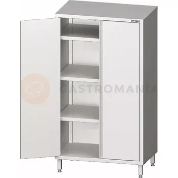 Skříň nerezová s dvěma křídlovými dvířky 900x700x1800 mm | STALGAST, 981527090