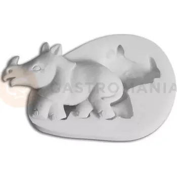 Výroba svíčky Forma na cukrovou hmotu SLK 123 - nosorožec, 62x40 mm | SILIKOMART, Sugarflex Rhino