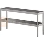 Nerezový nádstavec na stůl, podvojný 900x300x600 mm | ASBER, TS2-93