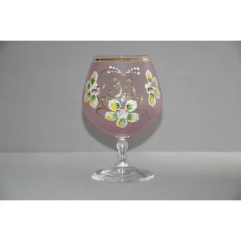 Sklenice Jubilejní sklenice na koňak Carmen 33let růžová