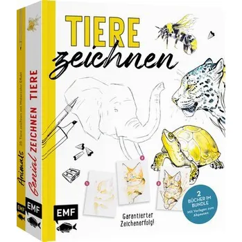 Encyklopedie Tiere zeichnen - Das XXL-Starter-Set: Zwei Bücher im Bundle - Loose, Susanne