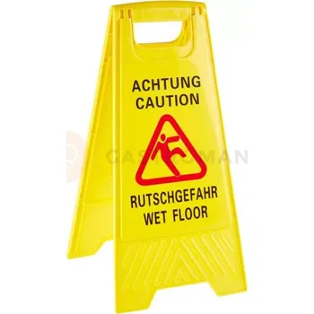 Výstražná značka "Pozor. Mokrá podlaha" 30 x 63 cm | APS, Achtung Rutschgefahr