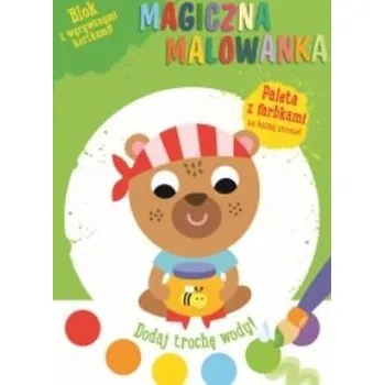 První čtění Magiczna malowanka z farbkami Miś