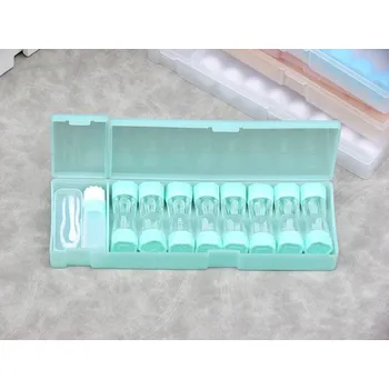 Kontaktní čočky Obsáhlé cestovní pouzdro na kontaktní čočky - Zelená