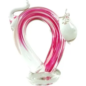 Váza Kočka ze skla, skleněné originální těžítko