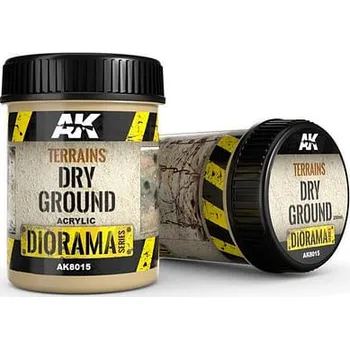 Modelářská barva AK Interactive: Terrains - Dry Ground 250ml