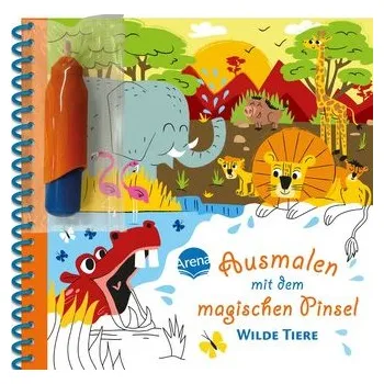 První čtění Ausmalen mit dem magischen Pinsel. Wilde Tiere - Alice Turquois (ilustr.)