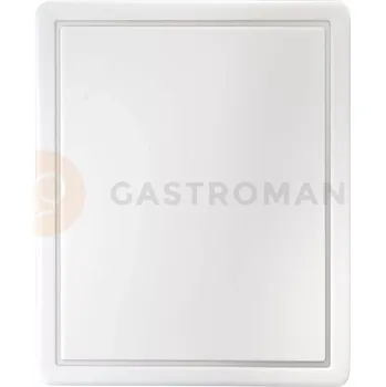 Granitový dřez Deska ke krájení s výřezem z bílého polypropylenu 32,5x26,5x1,2 cm | STALGAST, 341325