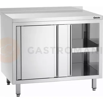 Dětská skříň Pracovní skříňka série 700 s lištou, 1000x700x850 mm, posuvné dveře | BARTSCHER, 338107