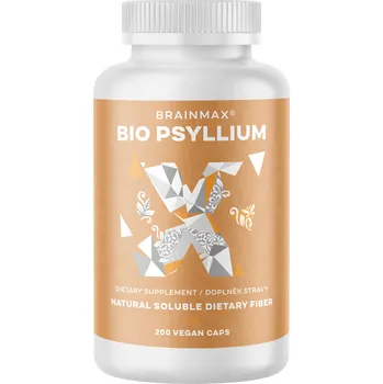 Přírodní produkt BrainMax Psyllium BIO 800 mg 200 cps.