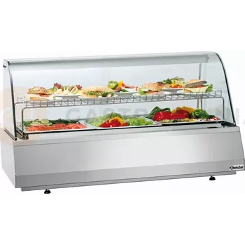 Chladící vitrína, 165 l, halogenové osvětlení, ohýbané sklo, 1072x783x593 mm | BARTSCHER, 405057