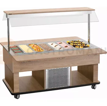 Bufetový vozík, chladící 4x GN1/1, Barva: jilm, 1160x1420x1200 mm | BARTSCHER, Kids K4110-150U