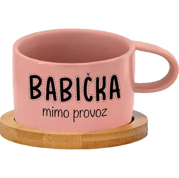 Hrnek makronka - Babička mimo provoz Barva hrnečku: Růžová