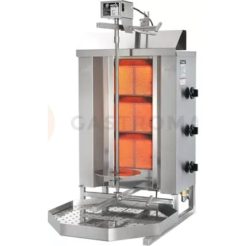 Plynová kartuše Gyros/kebab gril plynový, zátěž: 40 kg, 10,5 kW, G30 | POTIS, GD-3