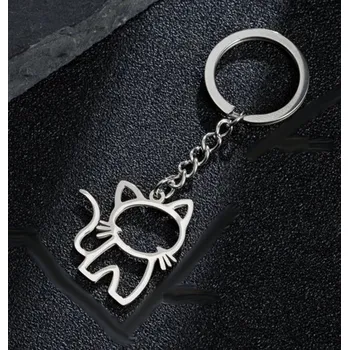 Přívěsek na klíče s kočkou