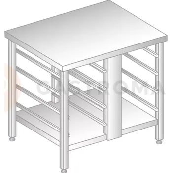 Podstavec pod monitor Stojan na troubu z nerezové oceli 910x720x850 mm | DORA METAL, DM-3143