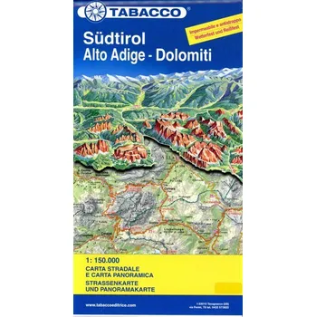 Strassenkarte Südtirol / Alto Adige - Dolomiti 1:150 000