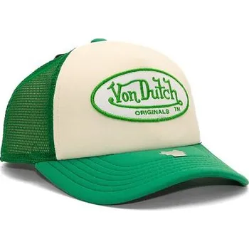 Kšiltovka Kšiltovka Von Dutch Trucker Tampa - Trucker Foam - Polyester Foam - Cream/Green