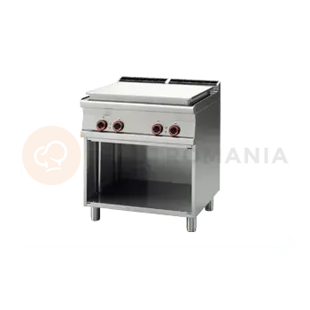 Sporák Sporák elektrický tálový se skříňkou a 4 varnými plochy | RM GASTRO, TP 78 ET