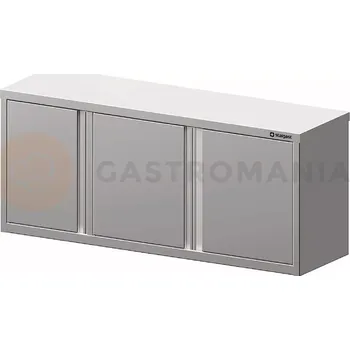 Dětská skříň Skříňka nerezová závěsná s třemi křídlovými dvířky 1400x400x600 mm | STALGAST, 981714140