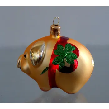 Vánoční ozdoba Vánoční ozdoba novoroční prasátko zlaté