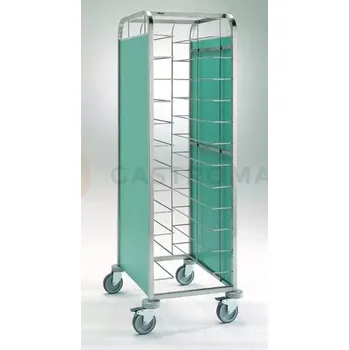 Kancelářský vozík Vozík na tácky 584x725x1700 mm | ASBER, CBC-12