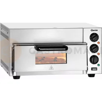 Pec na pizzu Pec na pizzu elektrický, kompaktní, 2 kW, 230 V, 1x 40 cm, 565x585x265 mm | BARTSCHER, ST415