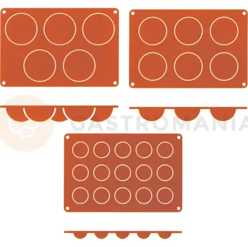 Potravinová fólie Silikonová forma, polokoule 80x40 mm | CONTACTO, 6630/085