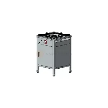 Plynová kartuše Gastronomický plynový sporák 1 hořák, 600x600x850 mm se skříňkou, 6,5 kW | EGAZ, TG-107.IV