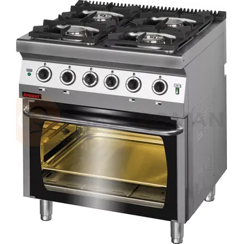 Sporák Plynový sporák s 4 hořáky a elektrickou troubou | KROMET, 700.KG-4/PE-2