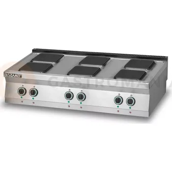 Sporák Elektrický sporák 6 plotýnek 14,4 kW, 1200x700x280 mm | LOZAMET, L700.KE6