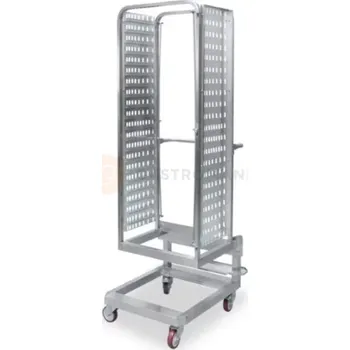 Vozík z nerezové oceli na přepravu podnosů 20x 1/1 GN, 690x720x1860 mm | DORA METAL, DM-S-3456