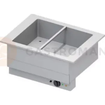 Výdejník vody Vana na vodní lázeň 2xGN 1/1, jednokomorová, vrchní deska z nerezové oceli, 830x620x390 mm | STALGAST, ST 321