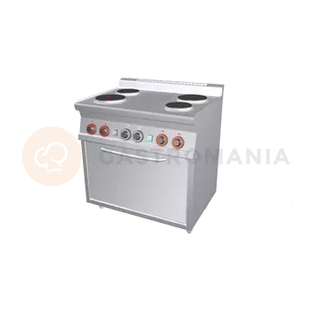 Barová židle Sporák elektrický třífázový s 4 plotýnkama a elektrickou troubou | RM GASTRO, CF4 68 ET