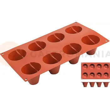 Kuchyňská sůl Silikonová forma s hranou na 8 báboviček 300x175x50 mm | CONTACTO, 6651/055