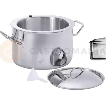 Servírovací stolek Hrnec na omáčky leštěný z nerezové oceli 6 l | CONTACTO, 2017/006